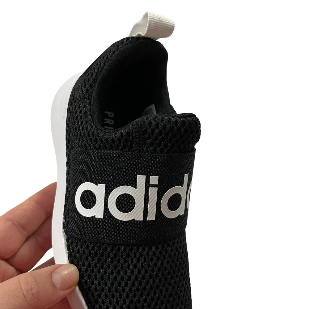 Adidas Little Boys Girls‎ Slip on Sneakers Sz 12 Black-White Lightweight Comfort